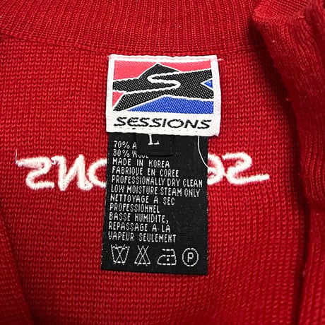 【USED】90's SESSIONS KNIT TRACK JACKET