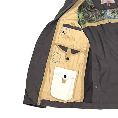 【DEAD STOCK】00's NAPAPIJRI TRAVEL JACKET DARK GRAY