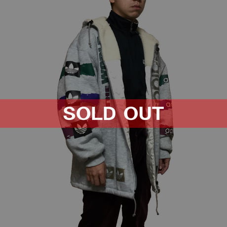 【USED】80'S-90'S ADIDAS OLD SCHOOL SWEAT BOMBER BLOUSON