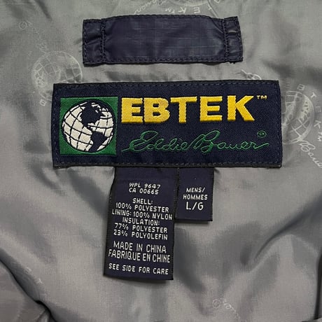 【USED】90's EBTEK Eddie Bauer LIGHTWEIGHT PUFFER JACKET