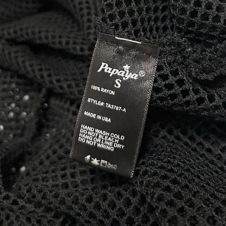 【USED】00'S Papaya MESH TANK DRESS