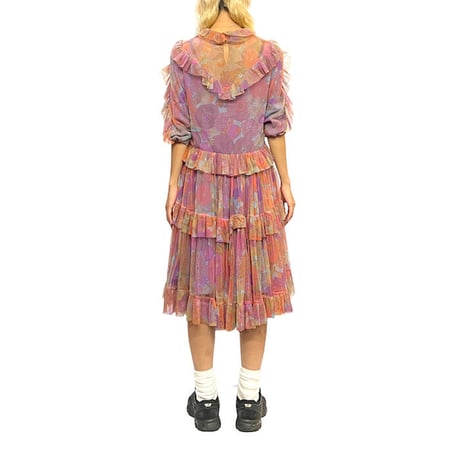 【USED】60'S PSYCHEDELIC ORGANDY DRESS