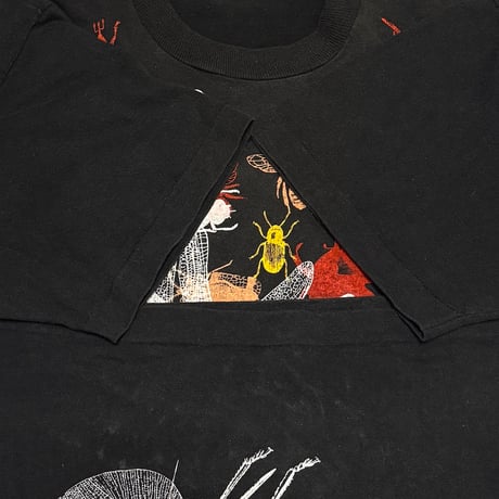 【USED】80's GEAR Multilayer Print Insect T-shirt
