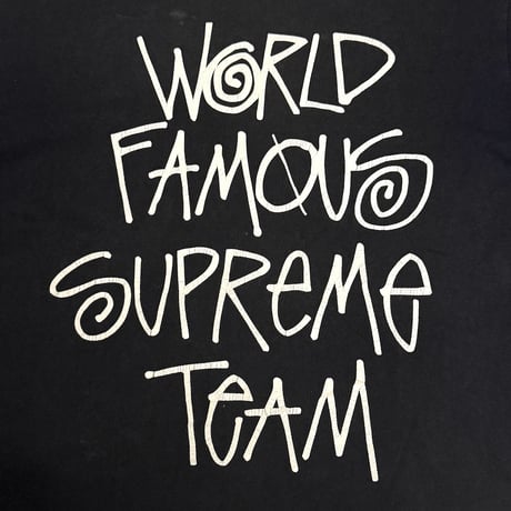 【USED】Supreme 2001SS "World Famous Supreme Team" T-Shirt
