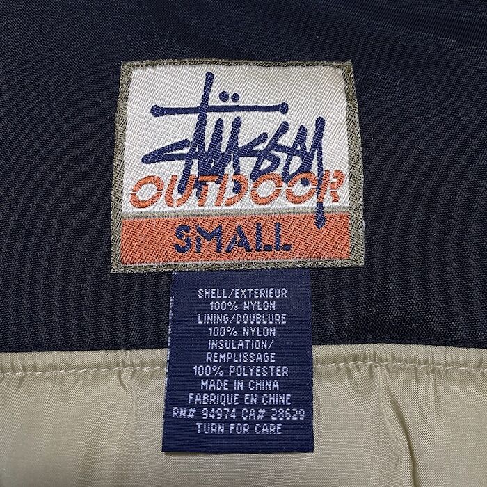 USED】90'S-00'S STUSSY OUTDOOR PADDED NYLON JAC