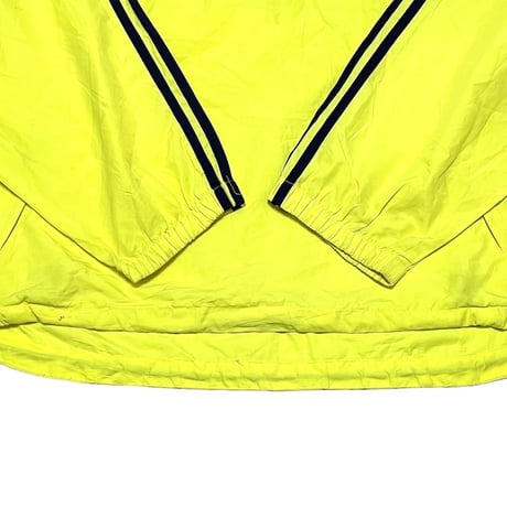 【USED】90'S adidas  NEON YELLOW PULLOVER HOODED JACKET