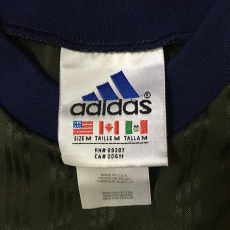 【USED】90'S ADIDAS L/S GAME SHIRT