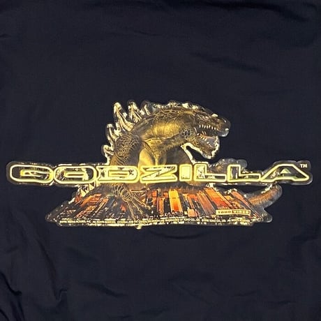 【USED】90'S GODZILLA PADDED HOOD JACKET SIZE:L