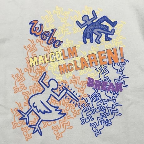 【USED】90'S WORLDS END CLASSICS MALCOLM MCLAREN × KEITH  HARING L/S T-SHIRT