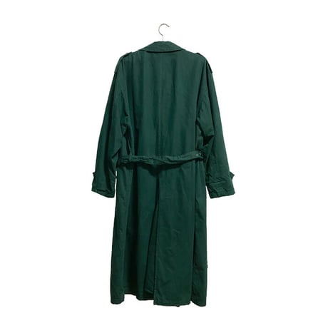 【USED】80'S-90'S GIORGIO ARMANI LONG TRENCH COAT GREEN