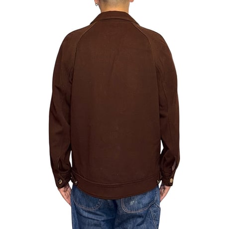 【USED】80's Yves Saint Laurent YSL Monsieur Brown Moleskin Work Jacket