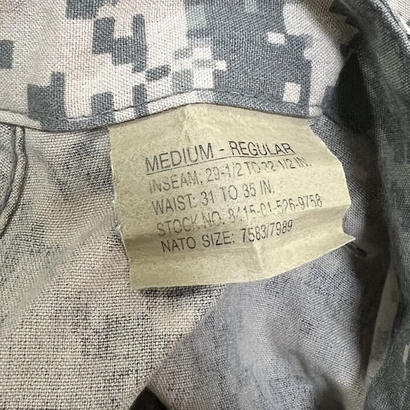 USED】00'S US ARMY CPU AIRCREW COMBAT TROUSERS(