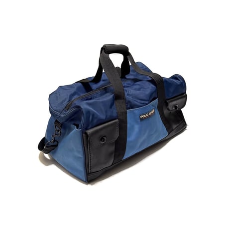 【USED】90's POLO SPORT Nylon × Rubber Panel Duffel Bag