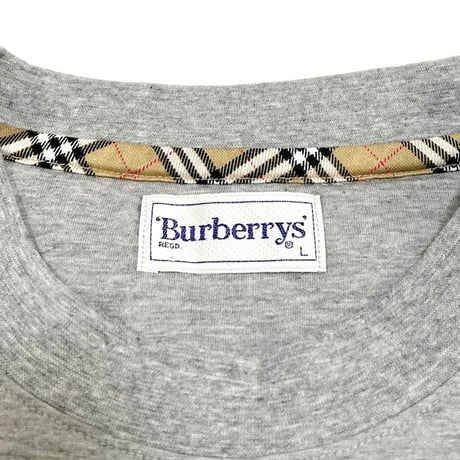 【DEAD STOCK】90'S BURBERRYS LOGO EMBROIDERY L/S T-SHIRT