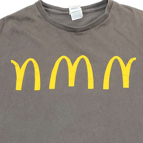 【USED】00'S MCDONALD'S  3-LOGO T-SHIRT
