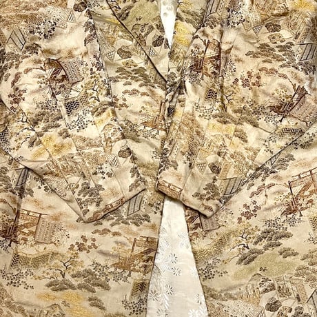 【USED】1890's LANTERN SLEEVE ORIENTAL JACQUARD JACKET