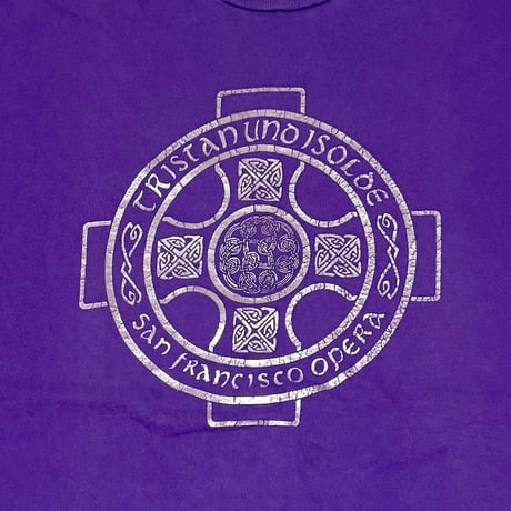 【USED】80's-90's San Francisco Opera CELTIC CROSS T-SHIRT