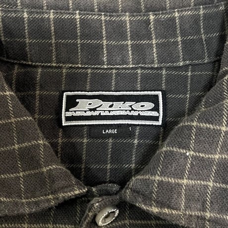 【USED】90'S-00'S PIKO LATTICE CHECK SHIRT
