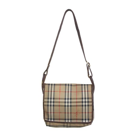 【USED】80'S BURBERRYS NOVA CHECK SHOULDER BAG