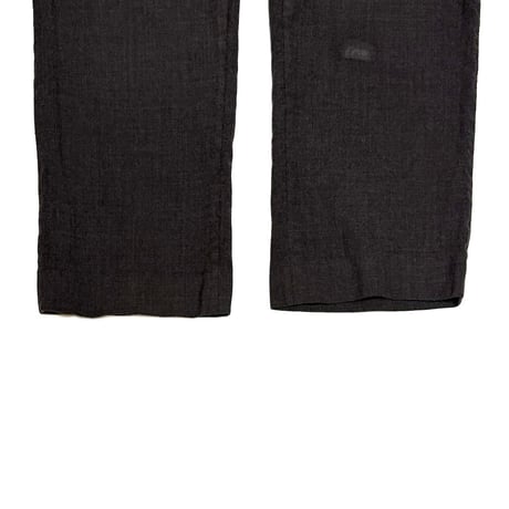 【USED】80's CHAPS Ralph Lauren Wool Wide Slacks Dark Gray Made In Canada