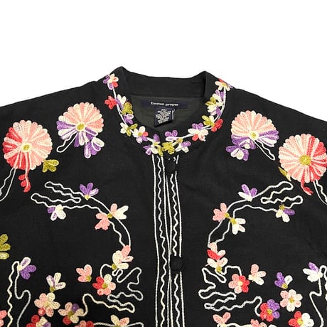 【USED】90's boston proper EMBROIDERY JACKET MADE IN INDIA