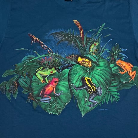 【DEAD STOCK】90's HABITAT POISON FROGS T-SHIRT