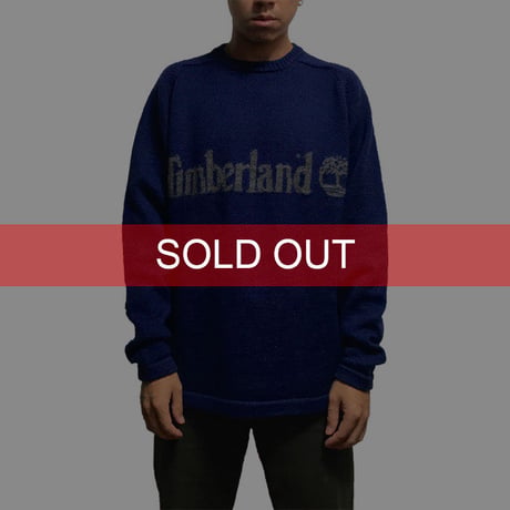 【USED】90'S TIMBERLAND WOOL KNIT SWEATER