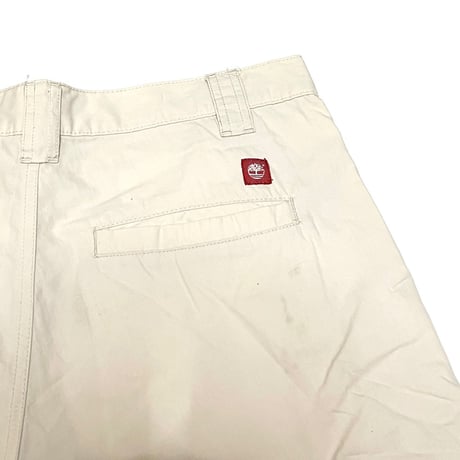 【USED】00's Timberland CARGO SHORTS OFF WHITE