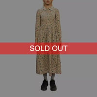 【USED】80'S-90'S BOTANICAL PATTERN DRESS BEIGE