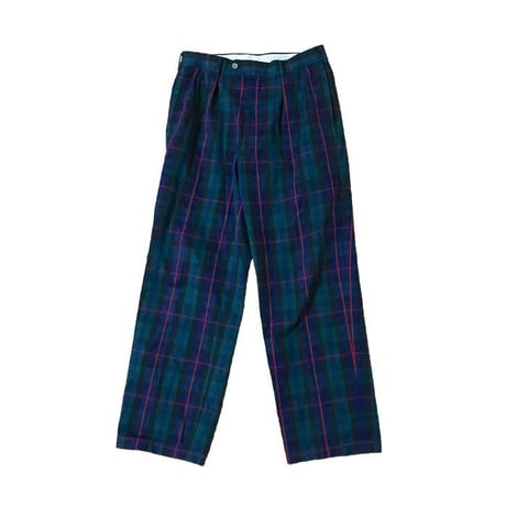 【USED】2TACK CHECK TROUSERS