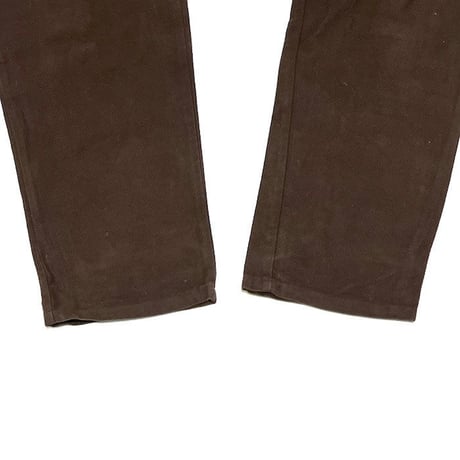 【USED】90'S CRU DESIGNS COTTON PANTS BROWN