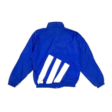 【USED】90'S ADIDAS PERFORMANCE LOGO NYLON TRACK JACKET BLUE
