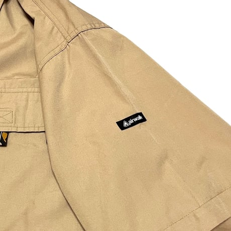【USED】00's AIRWALK DETACHABLE GIMMICK SHIRT BEIGE