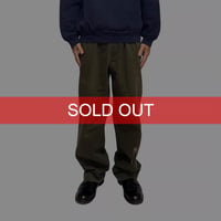 【USED】90's J.CREW Two-Tuck Cotton Twill Work Trousers Olive