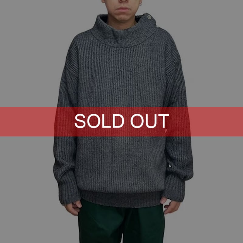 USED】80's BONEVILLE HI-NECK KNIT SWEATER | KON USED】80's BONEVILLE HI-NECK KNIT SWEATER | KON