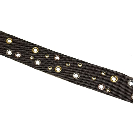 【USED】Vintage Canvas Belt with Random Eyelets