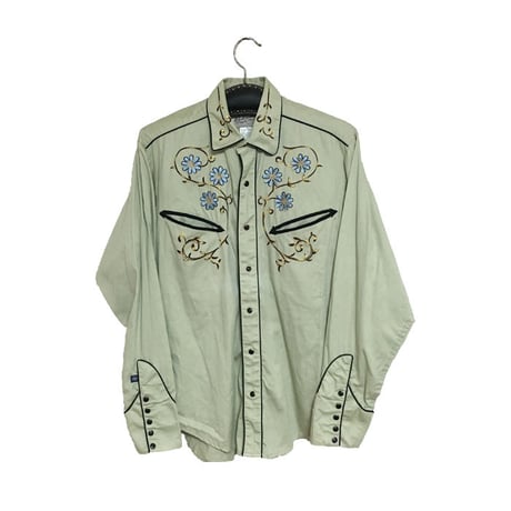 【USED】EMBROIDERY WESTERN SHIRT