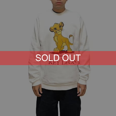 【USED】90'S EL REY LEON (THE LION KING) SWEATSHIRT