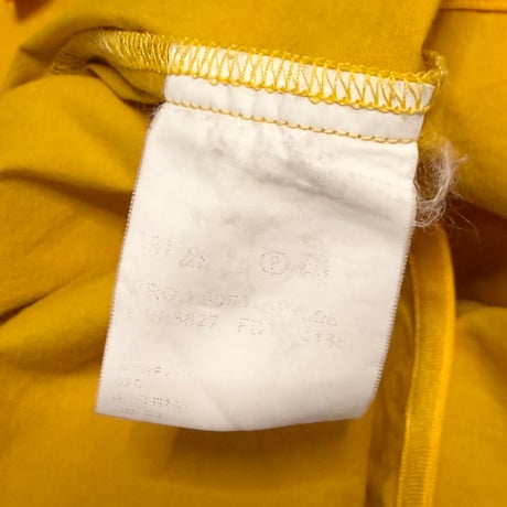 【USED】00's HUGO BOSS Mustard Yellow Snap Button Shirt