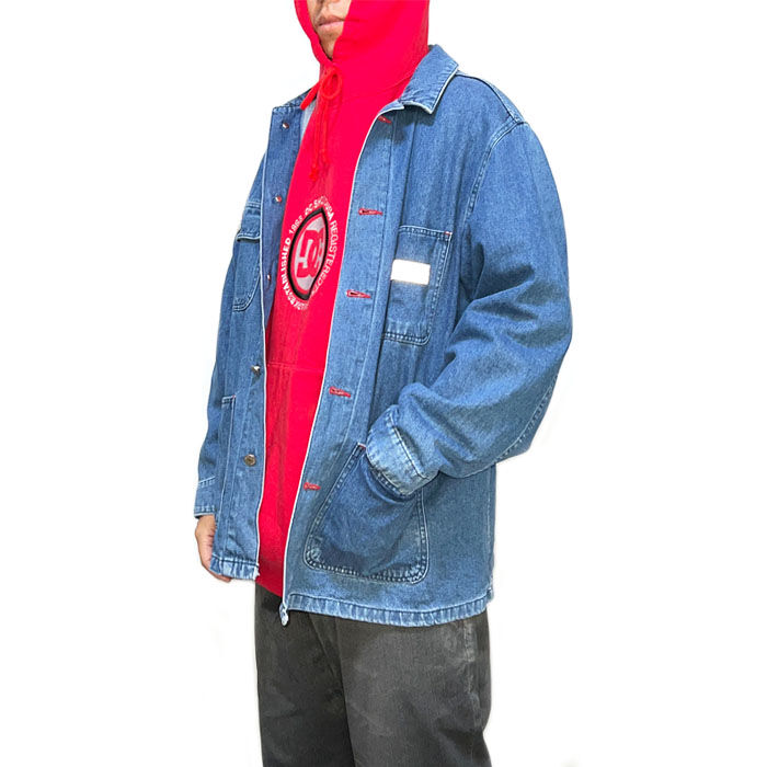 ステューシー　オーバーオール STUSSY AUTHENTIC GEAR デニムカバーオール M STUSSY - 90年代