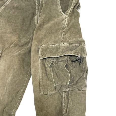 【USED】90'S-00'S STUSSY CORDUROY CARGO PANTS