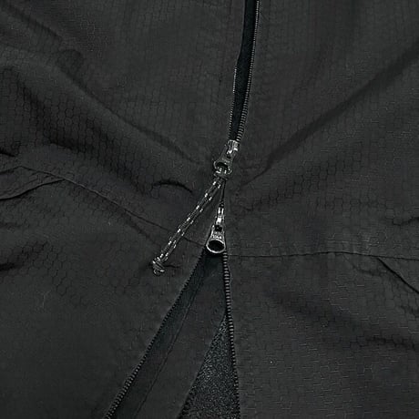 【USED】00'S STUSSY RIPSTOP NYLON HOODED JACKET BLACK