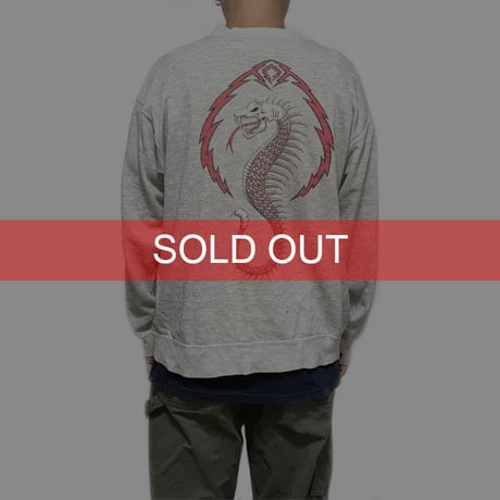 【USED】80'S POWELL MIKE MCGILL SKULL SEAHORSE SWEATSHIRT