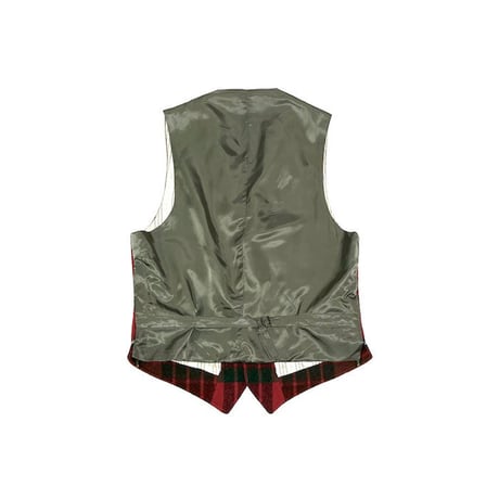 【USED】90'S POLO BY RALPH LAUREN TARTAN CHECK GILLET