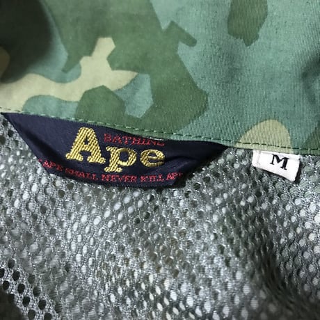 【USED】90'S APE 2-WAY CAMO RAIN JACKET