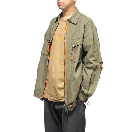 【USED】90'S MAHARISHI GIMMICK SHIRT BLOUSON KHAKI×ORANGE