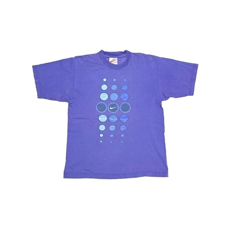 【USED】90's-00's EURO NIKE "Techno Bubble" Purple T-shirt