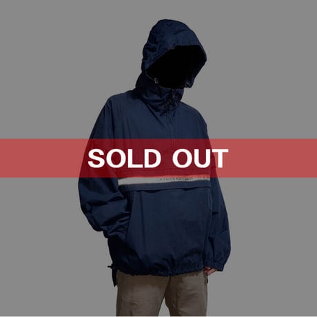【USED】90'S CK CALVIN KLEIN JEANS REFLECTIVE LINE PULLOVER