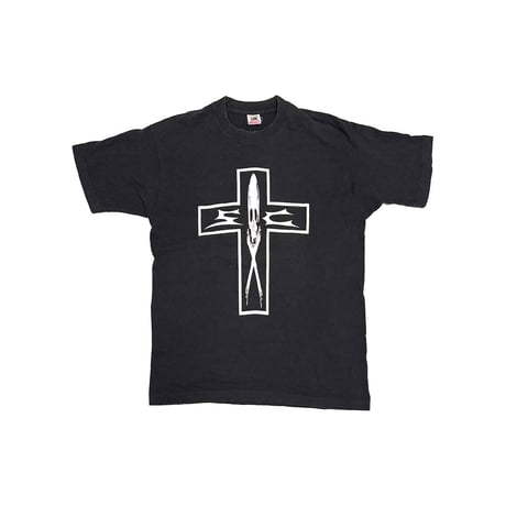 【USED】90's THE STAR CLUB “CAN’T STOP THE STAR CLUB” Punk T-shirt Black