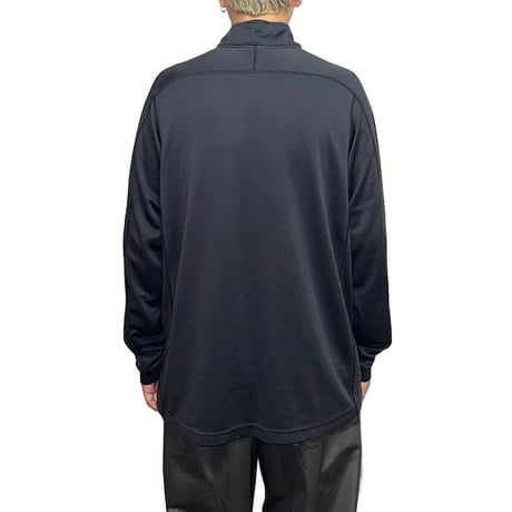 【USED】90'S NIKE-FIT HALF ZIP HI-NECK L/S TOP BLACK
